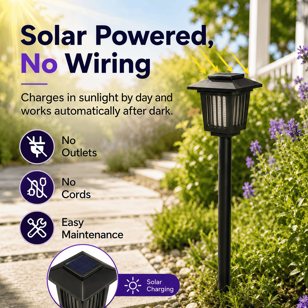 Solar Mosquito Zapper Path Light