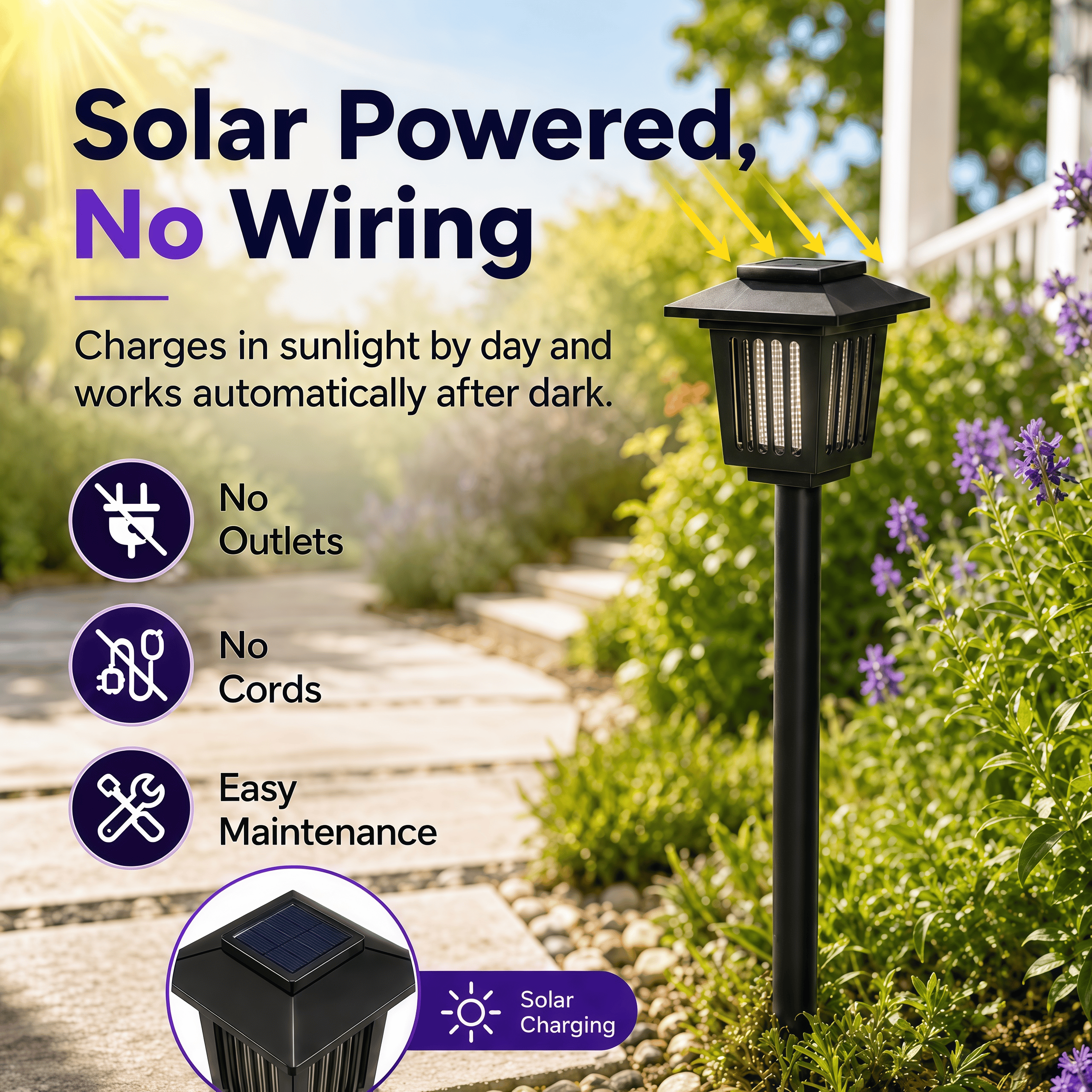 Solar Mosquito Zapper Path Light
