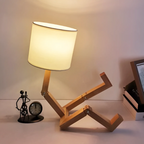 Rilna Table Lamp | Flexible Wooden Design Light