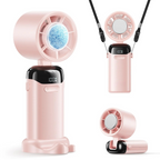 4-in-1 portable refrigeration handheld turbo fan, mini handheld personal fan.Suitable for travel, indoor use, and office desk usage