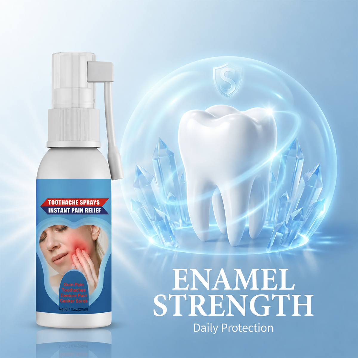 Fast-Acting Toothache Spray for Teeth & Gums | Fresh Breath & Daily Oral Comfort Support
