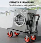 Heavy Duty Folding Platform Cart-350/660/680/820 lb-Flatbed Hand Truck with Strap