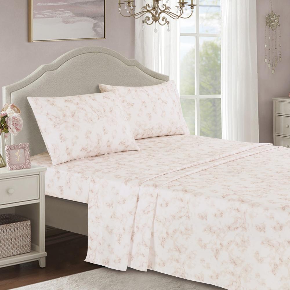 7 Piece Abstract Print Comforter Set with Bed Sheet Set, 22896