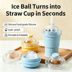 Foldable Silicone Ice Ball Drink Cup
