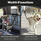 Dog Safety Leash for Vehicles, Pet Car Seatbelt Leash, Dog Vehicle Safety Belt Clip, Gift for Dogs,Universal Harness Straps