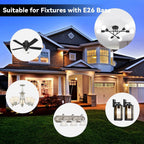 4-Pack A19 LED Light Bulbs, 60W Equivalent, Soft White or Cool Daylight, E26 Base, Non-Dimmable