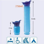 750ML Portable Urinal Bottle – Foldable Emergency Toilet for Travel & Camping