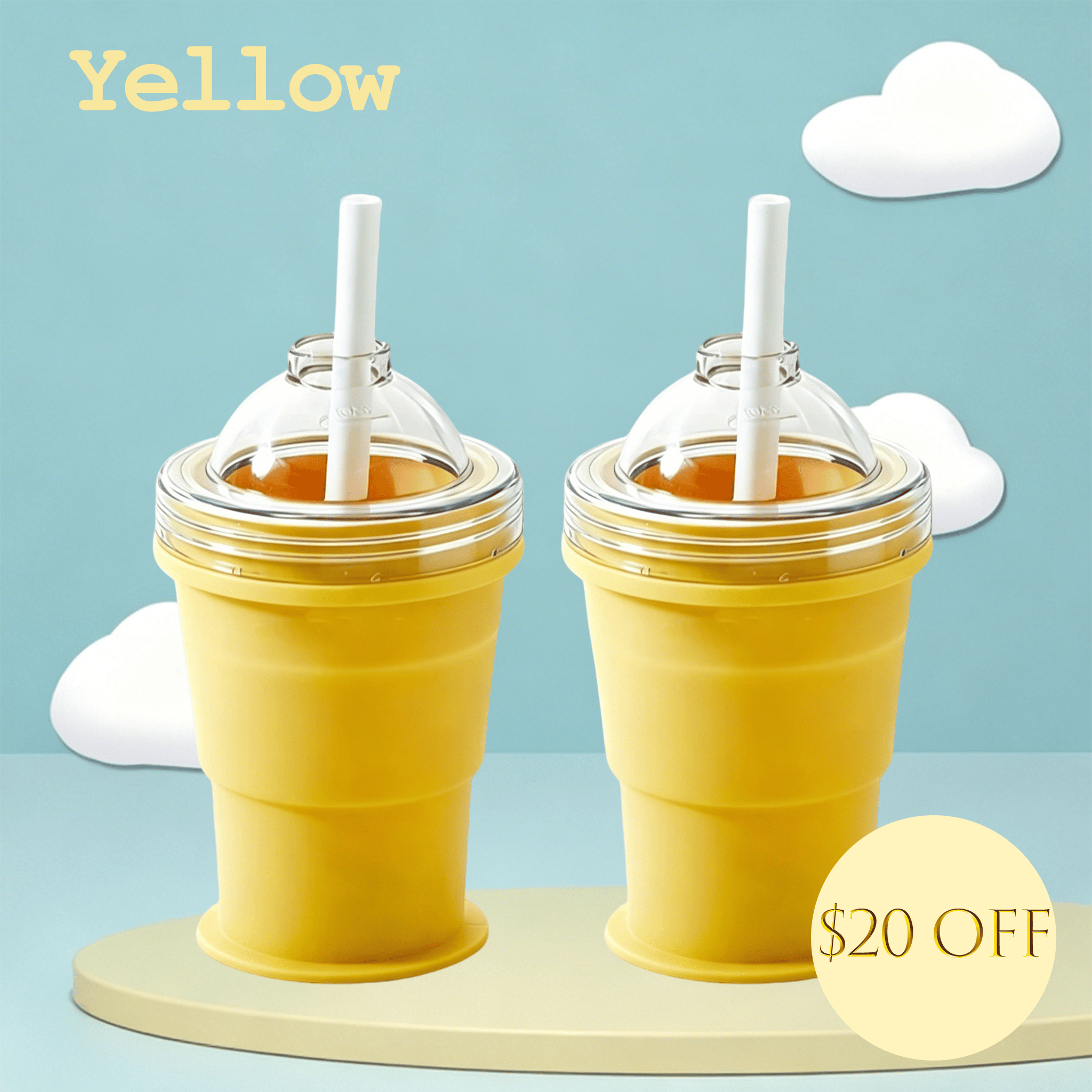 Foldable Silicone Ice Ball Drink Cup
