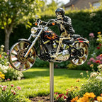 Skull Motorcycle Windmill Decor