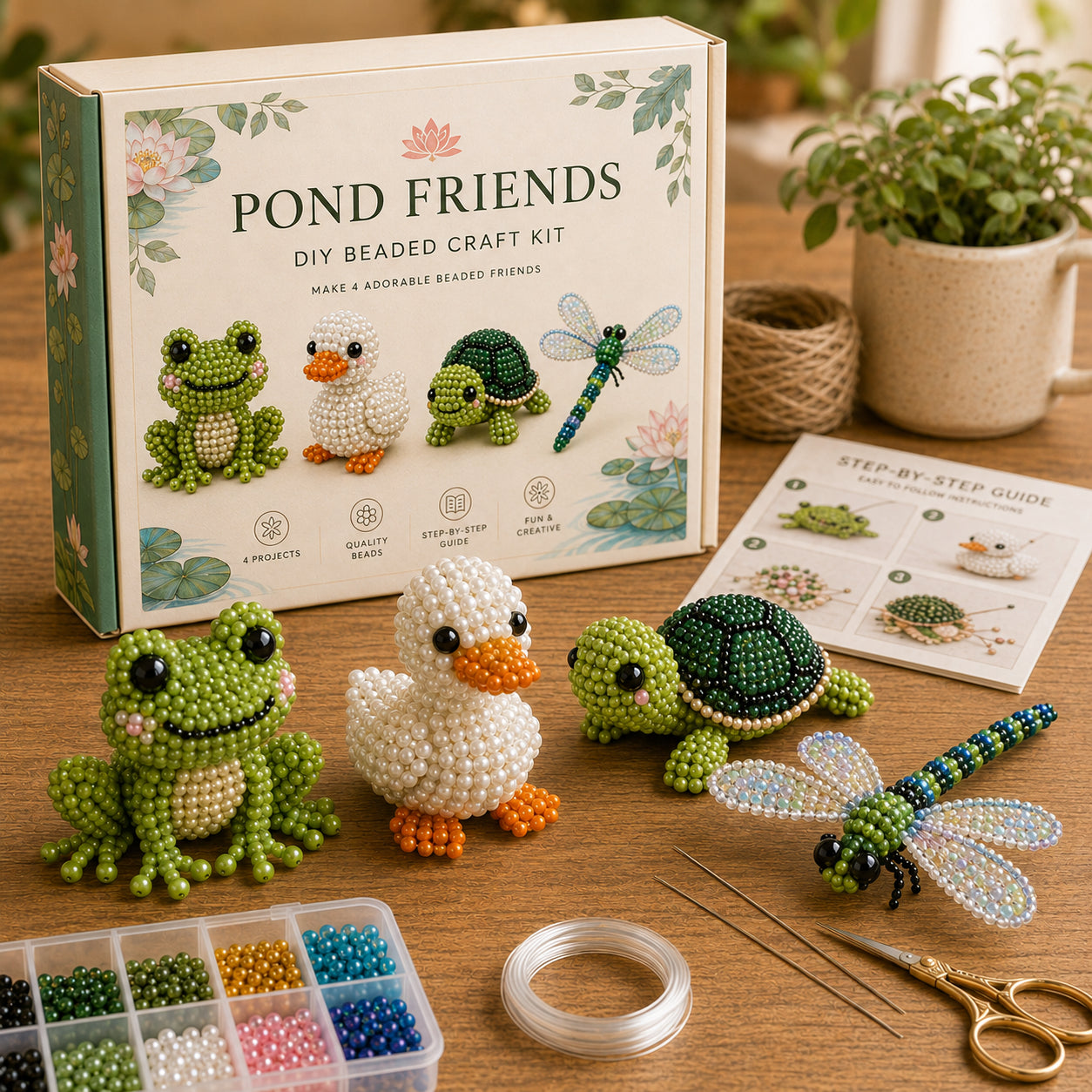 Tiny 3D Beaded Animal DIY Kit