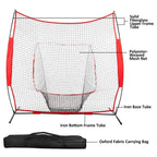 7x7ft Training Net with Bow Frame Carrying Bag for Solo Team Training