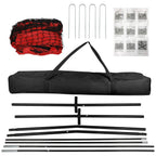 7x7ft Training Net with Bow Frame Carrying Bag for Solo Team Training