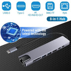 8-in-1 USB Hub Adapter with Ethernet