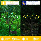8 LED Solar Firefly Hanging Solar Lights