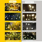 8 LED Solar Firefly Hanging Solar Lights