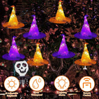 8-Pack: 13ft Witch Hat Hanging String LED Light