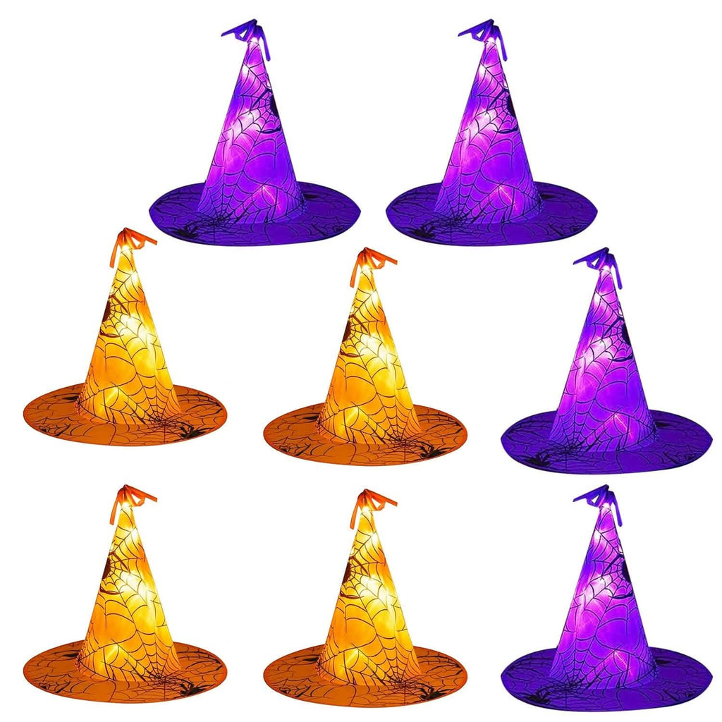 8-Pack: 13ft Witch Hat Hanging String LED Light