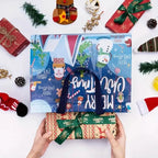 8-Pack: Large Christmas Gift Bags with Handles - Reusable Non-Woven Tote Bags