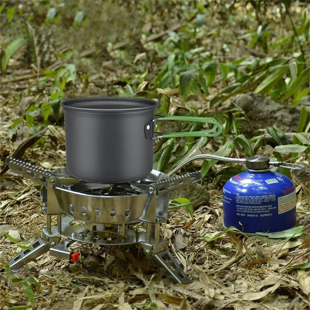 8-Piece: Camping Cooking Ware Set