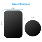 8-Piece: Universal Metal Plates with Strong Adhesive