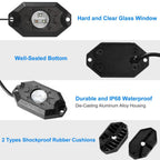 8-Pieces: Auto RGB LED Rock Light Kit