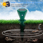 8-Pieces: Solar Powered Repellent Waterproof Solar Vibration Stake