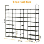 8-Tier Shoe Rack Metal Shoe Storage Shelf