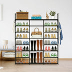 8-Tier Shoe Rack Metal Shoe Storage Shelf