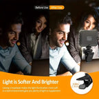 80 LED Clip-On Rechargeable Selfie Ring Light