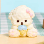 SqueezeSquad Taba Deluxe Squishy Dog with Ice Cream | Premium Silicone Fidget Toy