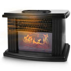 800W Artificial Flame Stove Electric Fireplace Heater