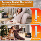 800W Artificial Flame Stove Electric Fireplace Heater