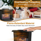800W Artificial Flame Stove Electric Fireplace Heater