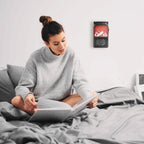 800w Plug-In Space Heater Wall Outlet with 360° Rotatable Plug