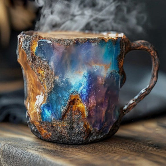 Textured Insulated Microwave-Safe Coffee Mug