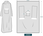 Deluxe Cozy Sherpa or Fleece Adult Wearable 70" Blanket with Sleeves for Men & Women
