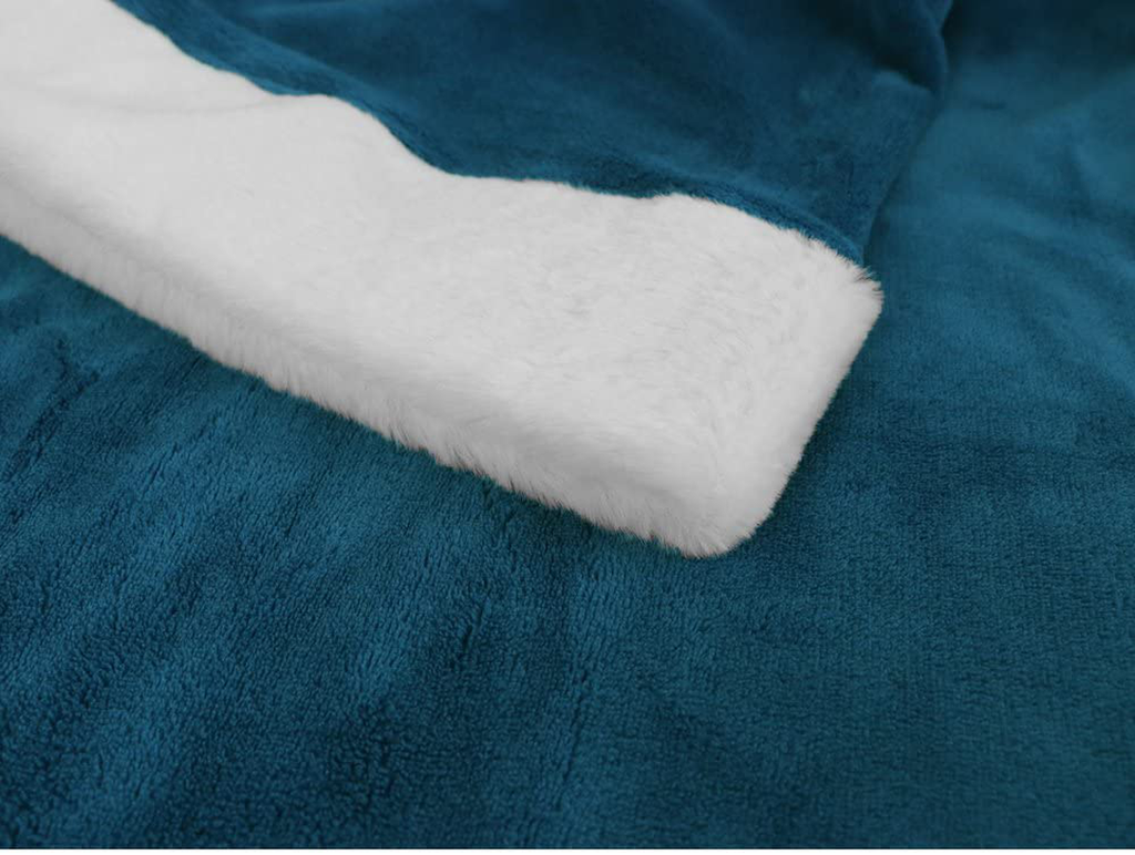 Deluxe Cozy Sherpa or Fleece Adult Wearable 70" Blanket with Sleeves for Men & Women