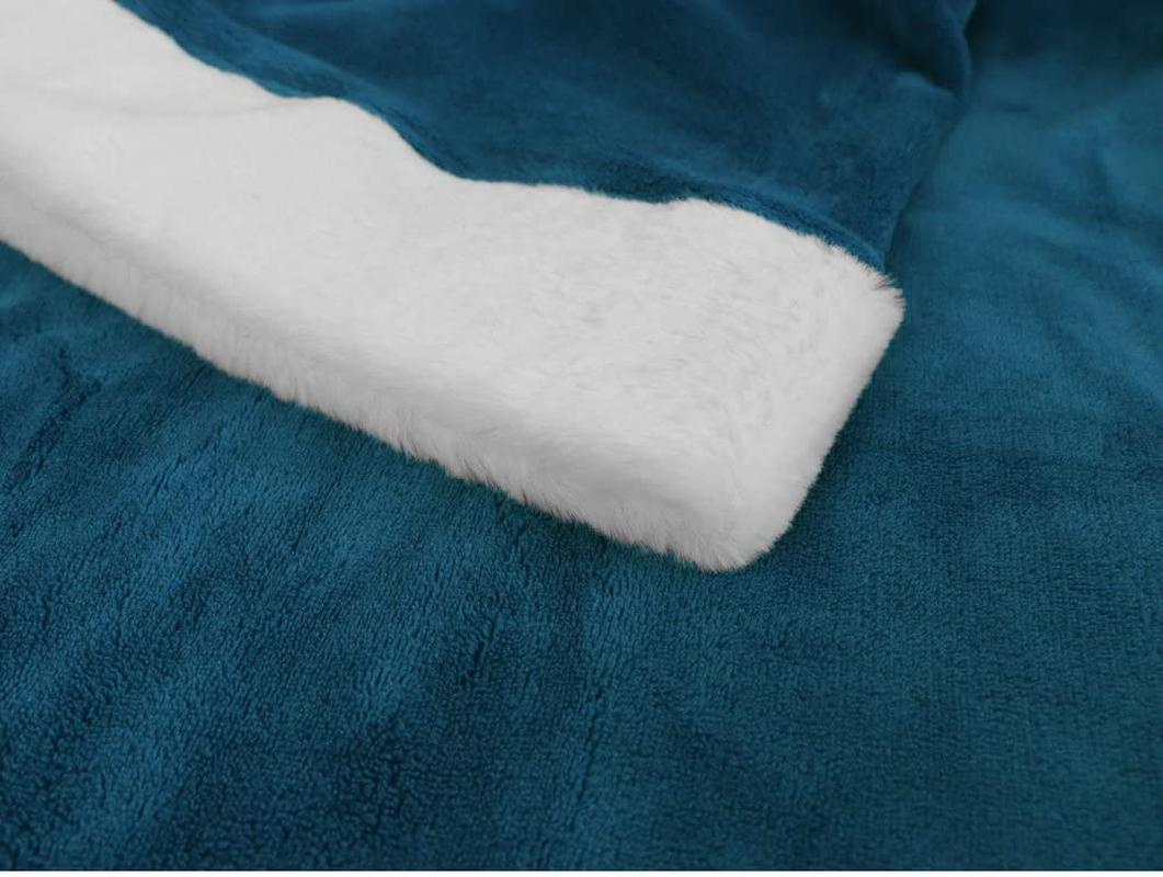 Deluxe Cozy Sherpa or Fleece Adult Wearable 70" Blanket with Sleeves for Men & Women