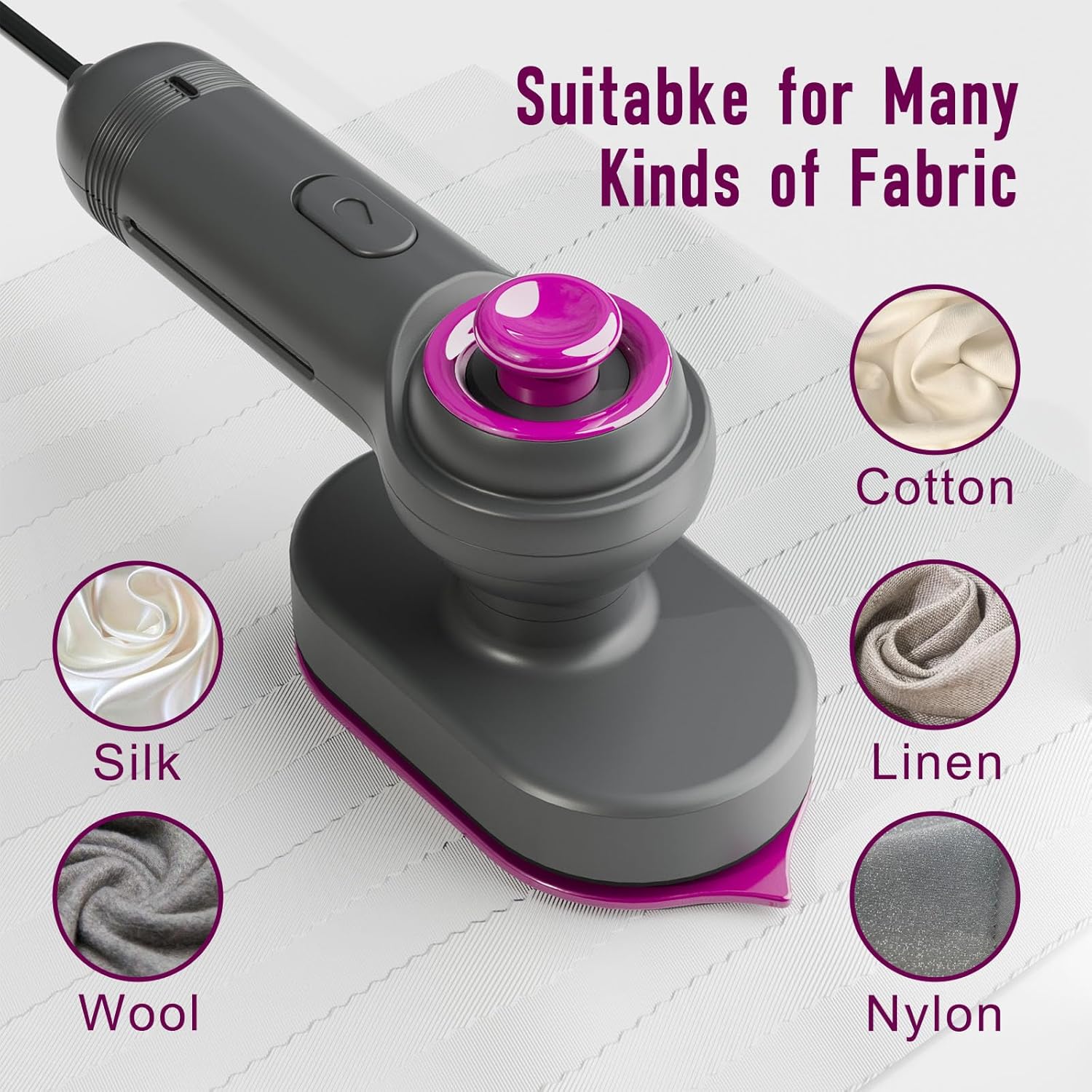 Portable Mini Steam Iron for Clothes Foldable Handheld Electric Ironer Wet Dry Garment Steamer Ironing Machine Travel Home Appli