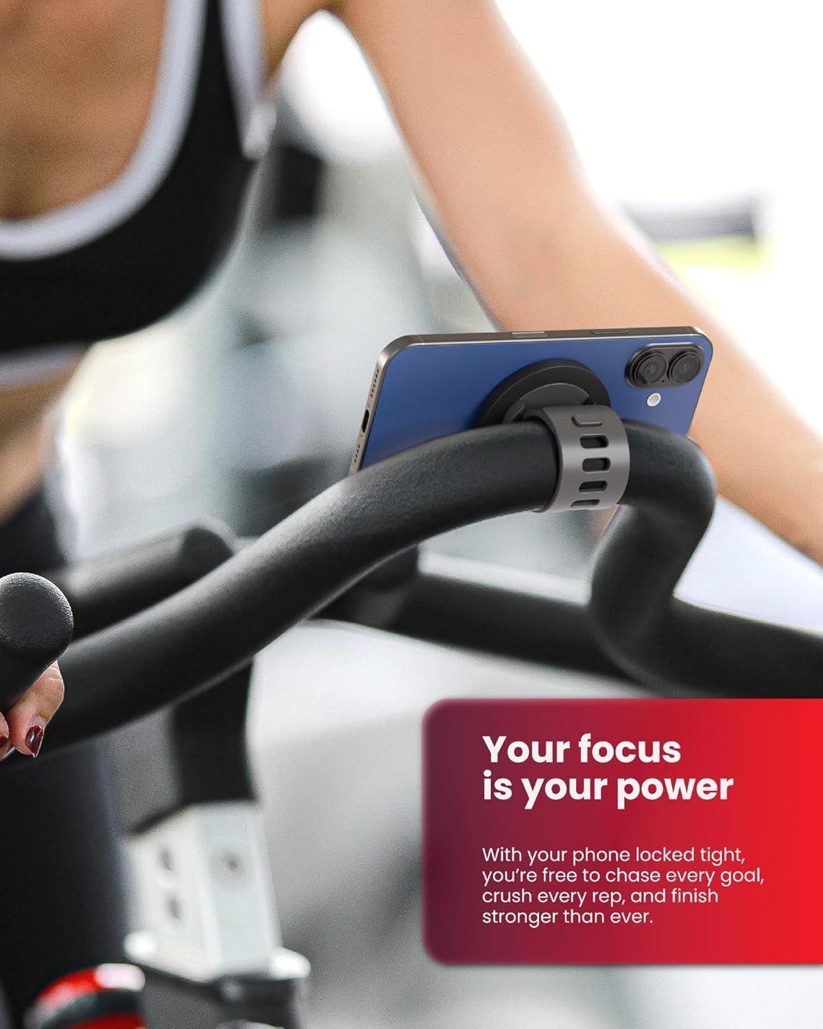 Universal Magnetic Phone Holder for Stroller, Bike, Golf Cart & Treadmill | BLAUBECK MagSafe Mount