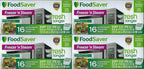 FoodSaver 1-Quart Freeze 'n Steam Microwavable Single-Cooking Bags, 16 Count, Clear (Pack of 8)