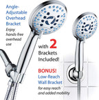 Adjustable Pressure Handheld Shower Head With A Hose
