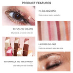 Waterproof Duochrome Shimmer Eyeshadow Stick, Long Lasting Glitter Eye Makeup