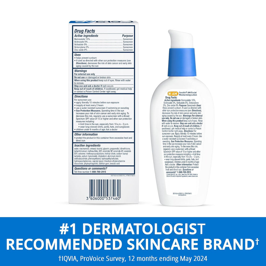 CeraVe AM Facial Moisturizer with SPF 30 - 2 Pack