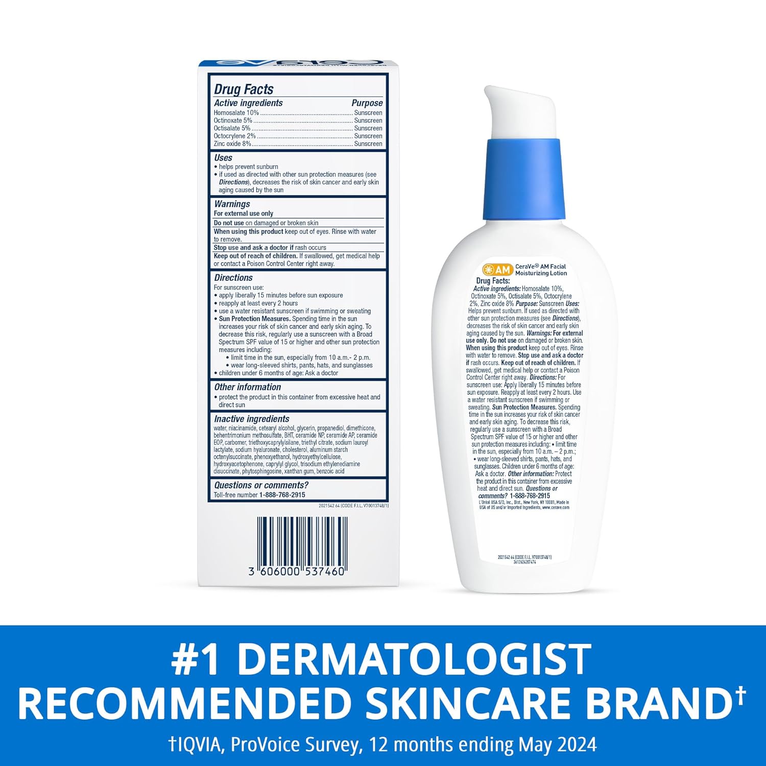 CeraVe AM Facial Moisturizer with SPF 30 - 2 Pack