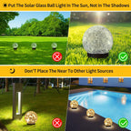 6 Pack Solar Globe Lights Outdoor Waterproof