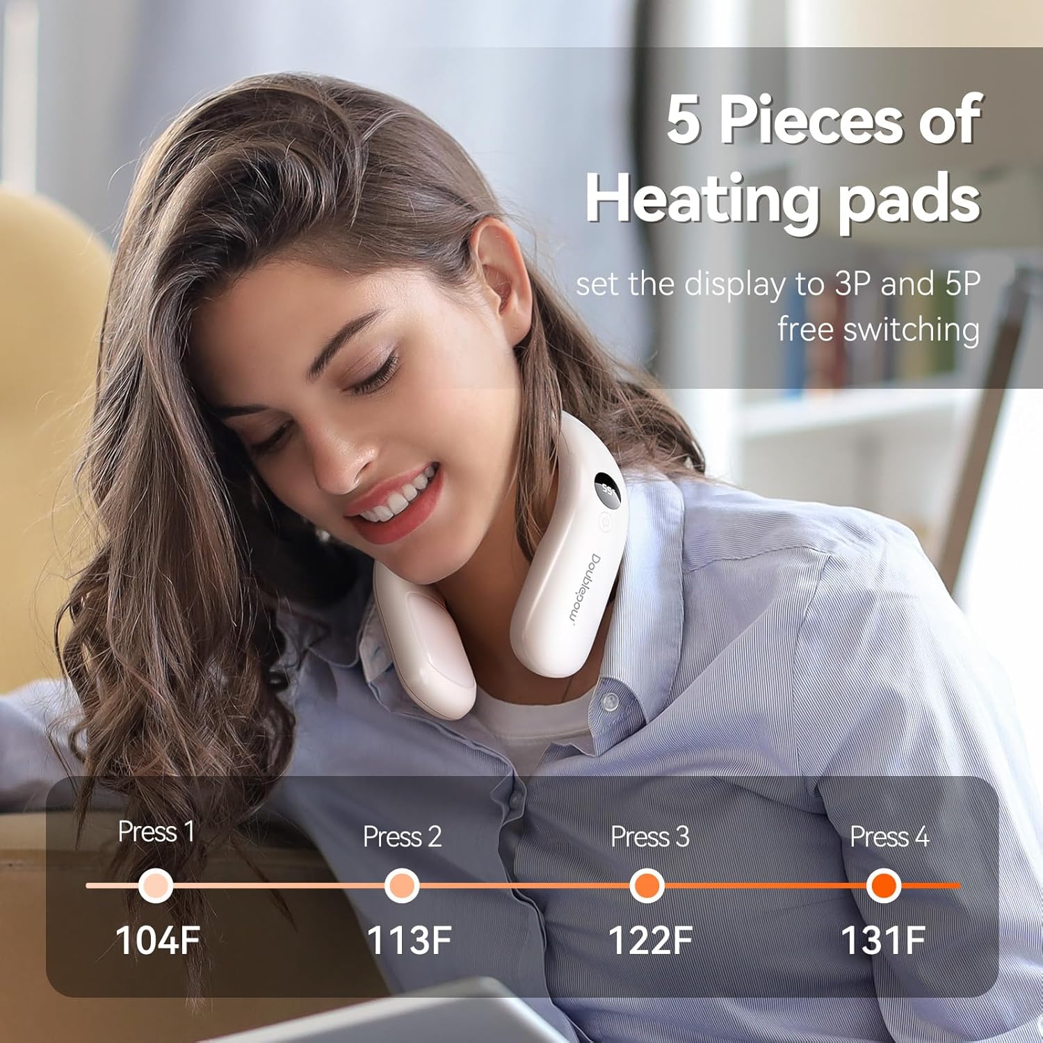 10000mah Rechargeable Neck Warmer,for Necks Up to 8 inches Wide