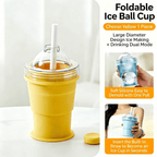 Foldable Silicone Ice Ball Drink Cup