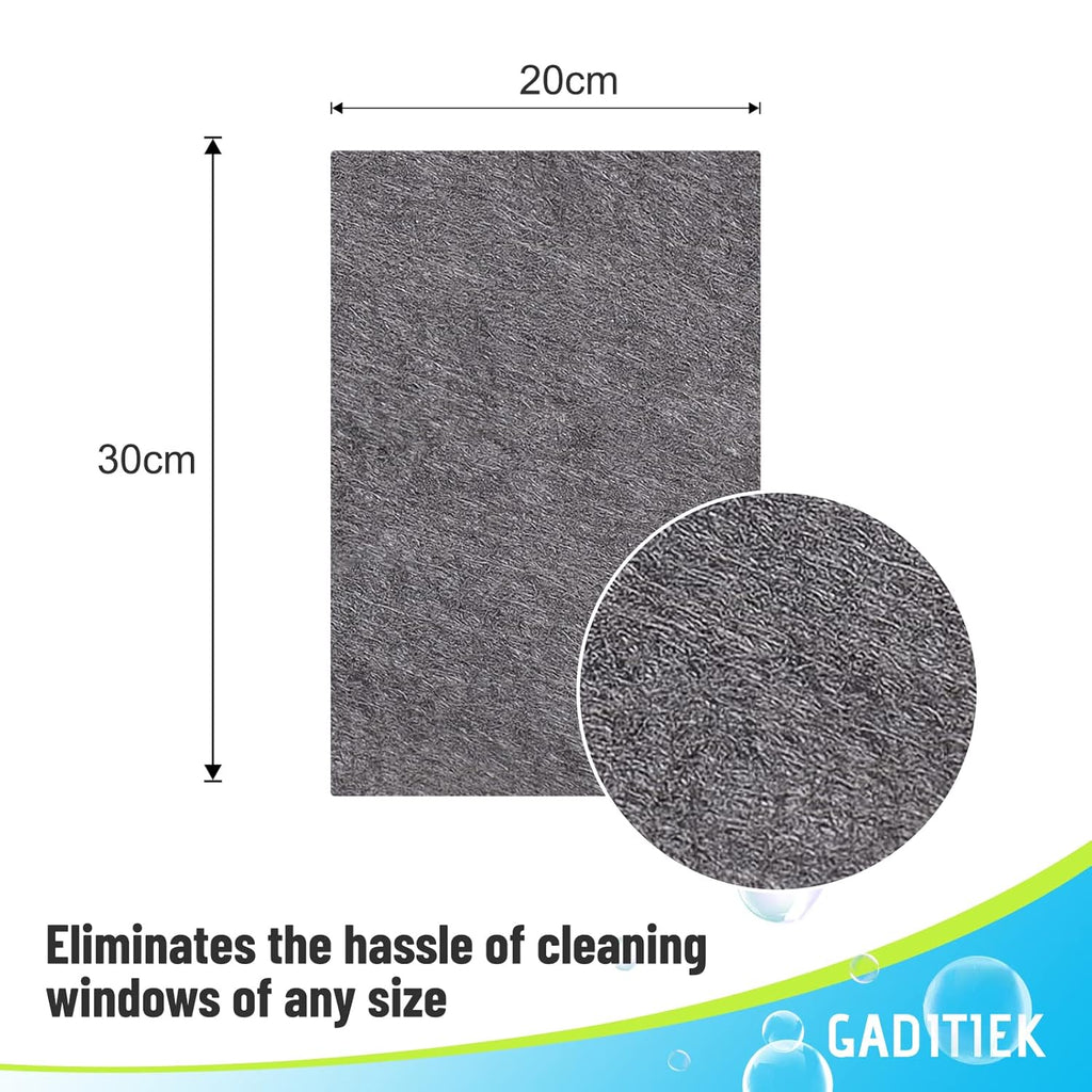 10-Pack Reusable Thickened Microfiber Cleaning Cloths – Streak-Free Magic Wipes for Glass, Windows & Cars