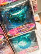 Fun Doh Jumbo Squishy Cube | Giant Glitter Sensory Stress Relief Fidget